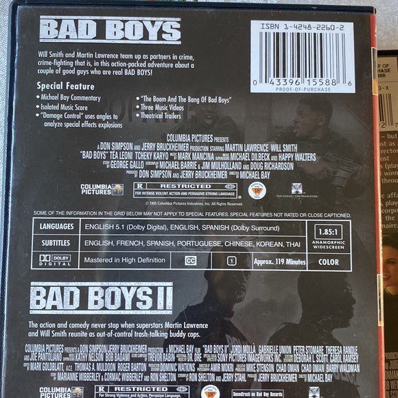 2 DVDs Bad Boys&Bad Boys II double feature The Aviator 2disc widescreen edition - Picture 15 of 16